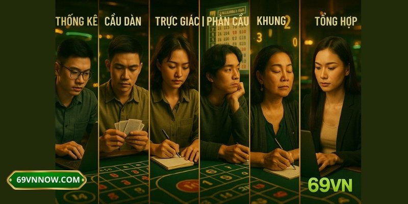 7 người chơi đại diện 7 phong cách chốt số tại 69VN